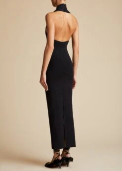 The Amalfi Dress In Black 9 The Amalfi Dress In Black -Fashion Girl Sales Shop AMALFI BLACK 0047