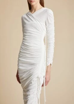 The Arabella Dress In Ivory -Fashion Girl Sales Shop ARABELLA IVORY 0042