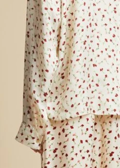 The Argo Top In Rose Print 11 The Argo Top In Rose Print -Fashion Girl Sales Shop ARGO ROSE PRINT 0012