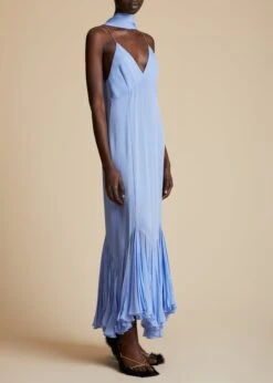 The Candita Dress In Cornflower Blue