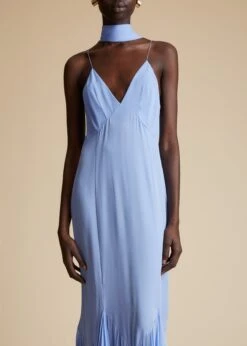 The Candita Dress In Cornflower Blue 9 The Candita Dress In Cornflower Blue -Fashion Girl Sales Shop CANDITA CORNFLOWER 0078