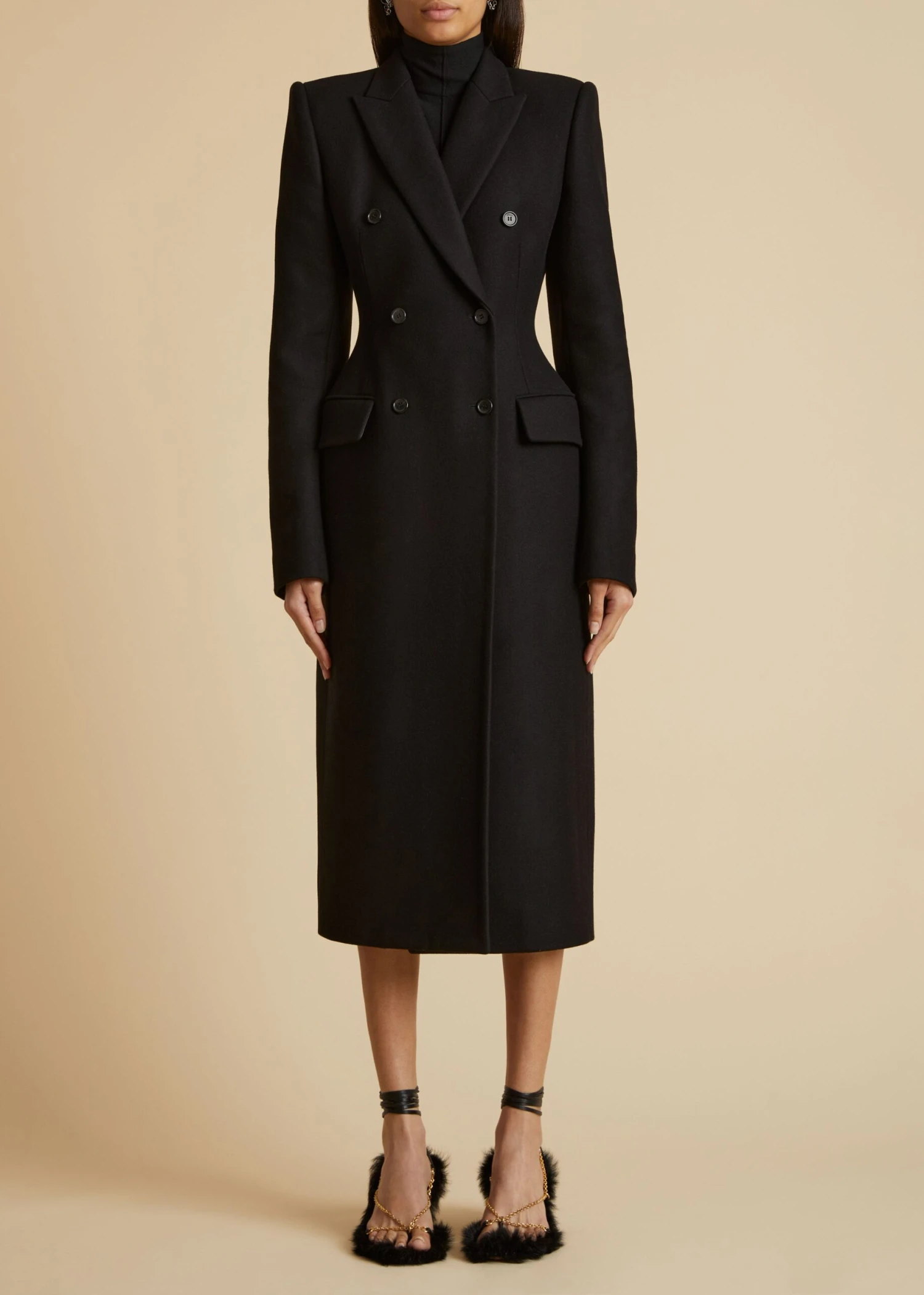 The Carmona Coat In Black 2 The Carmona Coat In Black - Image 2