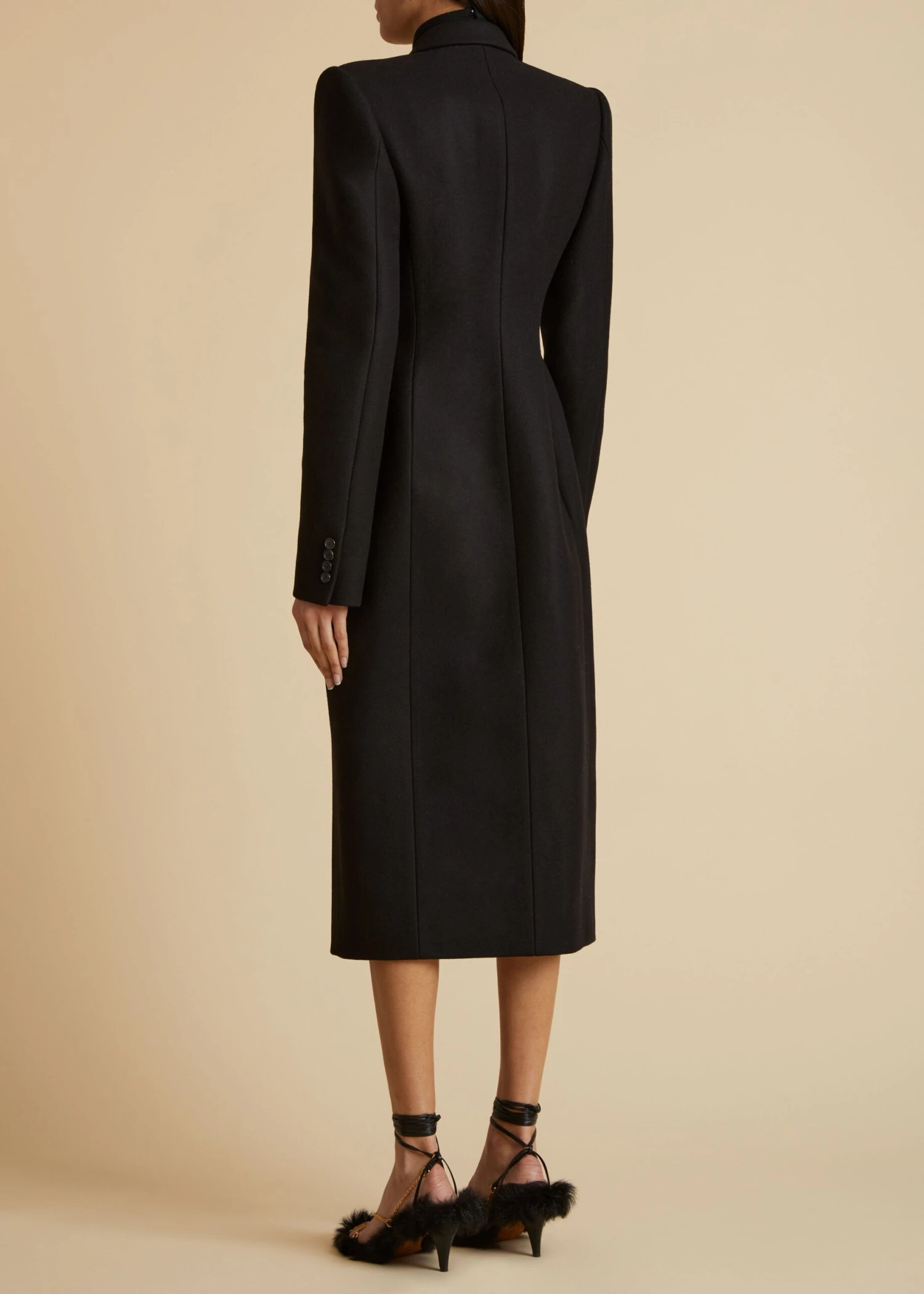 The Carmona Coat In Black 3 The Carmona Coat In Black - Image 3