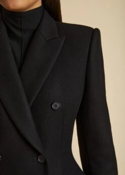 The Carmona Coat In Black 10 The Carmona Coat In Black -Fashion Girl Sales Shop CARMONA BLACK WOOL 0025