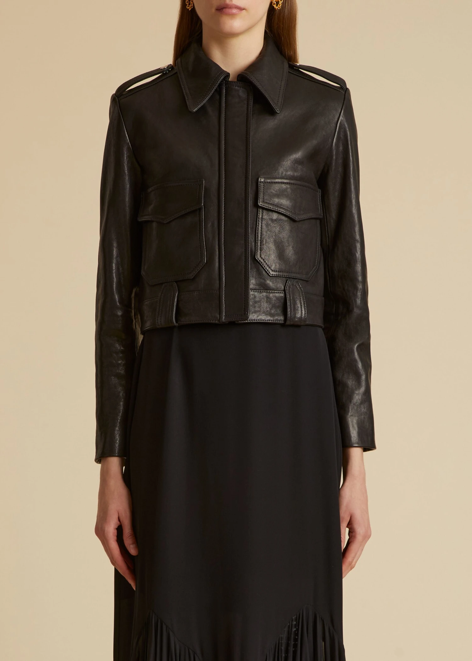 The Cordelia Jacket In Black Leather 2 The Cordelia Jacket In Black Leather - Image 2