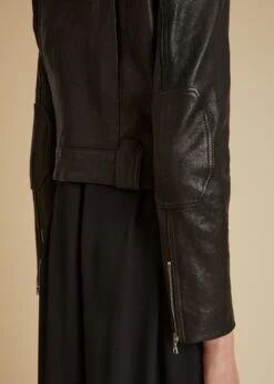 The Cordelia Jacket In Black Leather 10 The Cordelia Jacket In Black Leather -Fashion Girl Sales Shop CORDELIA BLACK 0041
