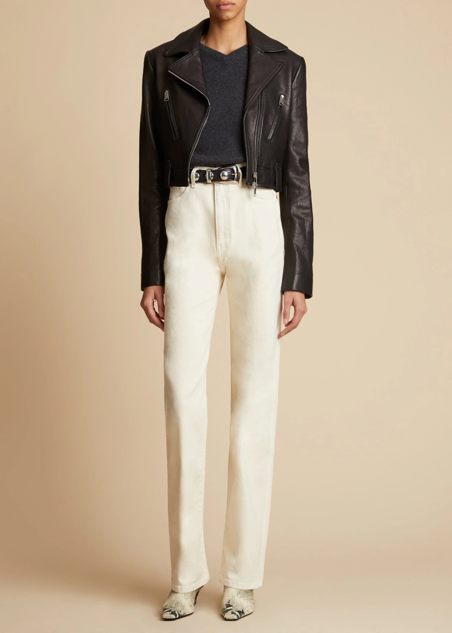 The Danielle Stretch Jean In Ivory 1 The Danielle Stretch Jean In Ivory