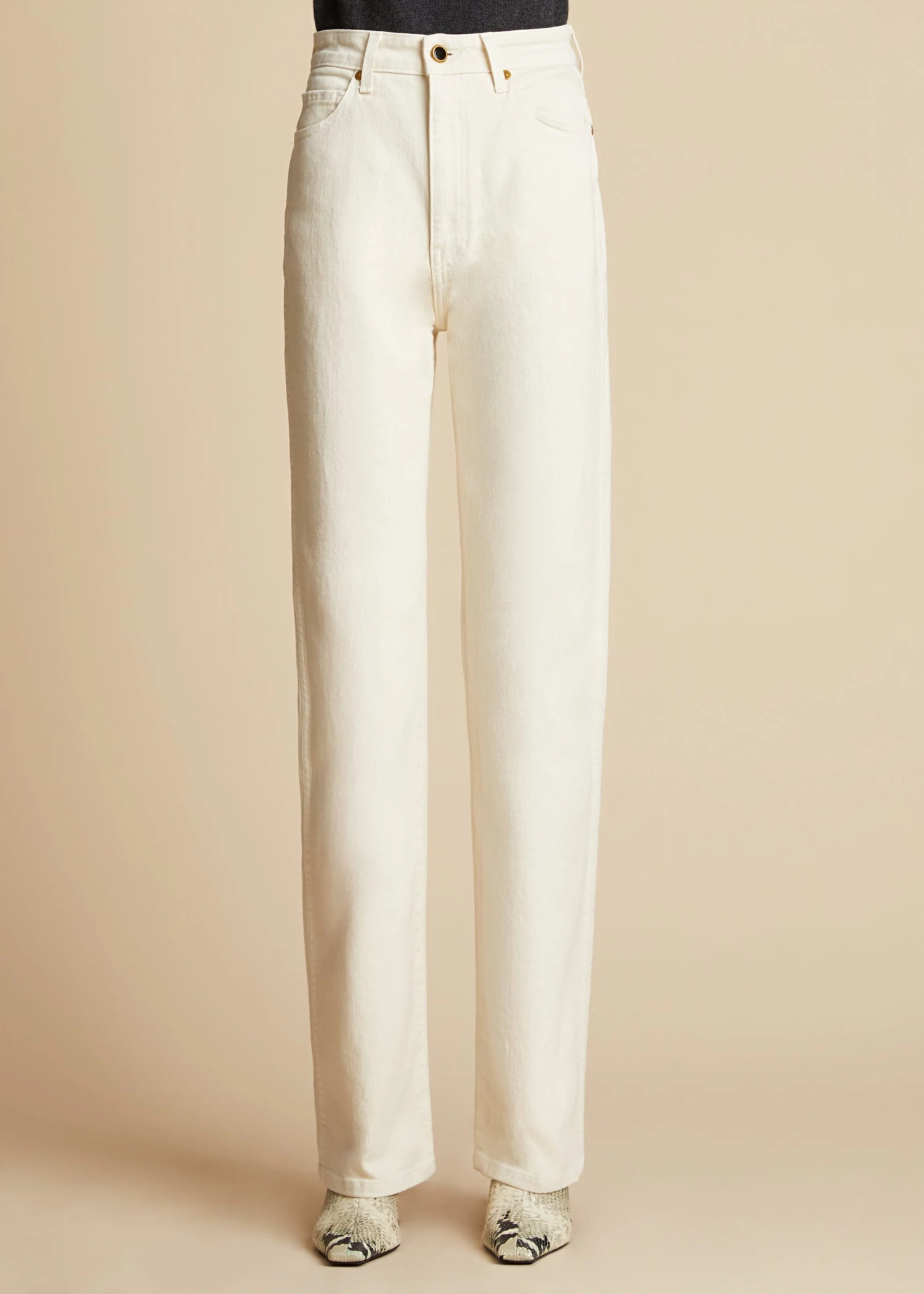 The Danielle Stretch Jean In Ivory 2 The Danielle Stretch Jean In Ivory - Image 2