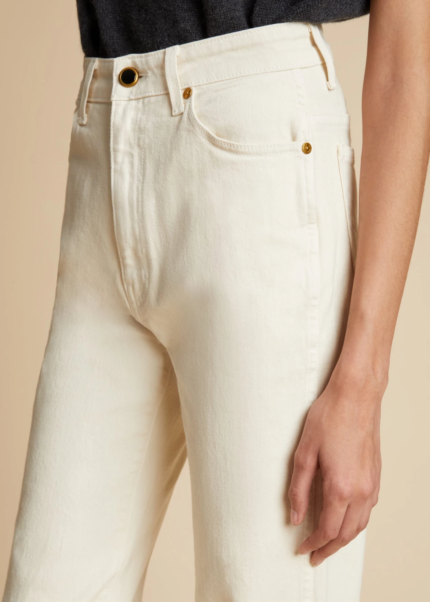 The Danielle Stretch Jean In Ivory 5 The Danielle Stretch Jean In Ivory - Image 5