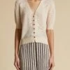 The Dianna Cardigan In Custard