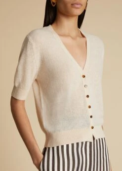 The Dianna Cardigan In Custard -Fashion Girl Sales Shop DIANNA CUSTARD 0022