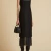 The Dissa Dress In Black Wool