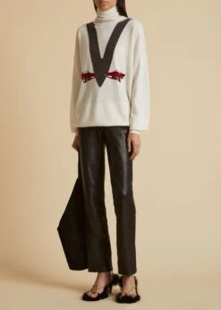 The Emile Pant In Black Leather