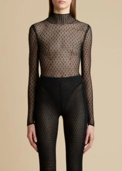 The Fena Bodysuit In Black