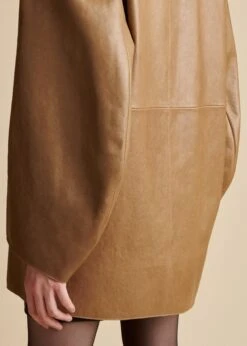 The Gellar Jacket In Flax Leather -Fashion Girl Sales Shop GELLAR FLAX 0064