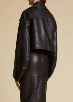 The Gelman Jacket In Black Leather -Fashion Girl Sales Shop GELMAN BLACK LEATHER 0027