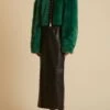The Gracell Jacket In Forest Green Shearling