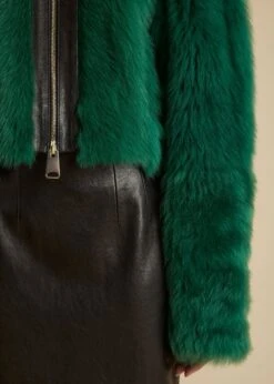 The Gracell Jacket In Forest Green Shearling -Fashion Girl Sales Shop GRACELL FORESTGREEN 0033
