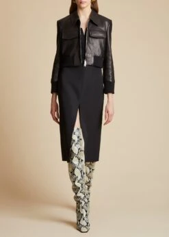 The Hector Jacket In Black Leather