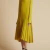 The Helli Dress In Chartreuse