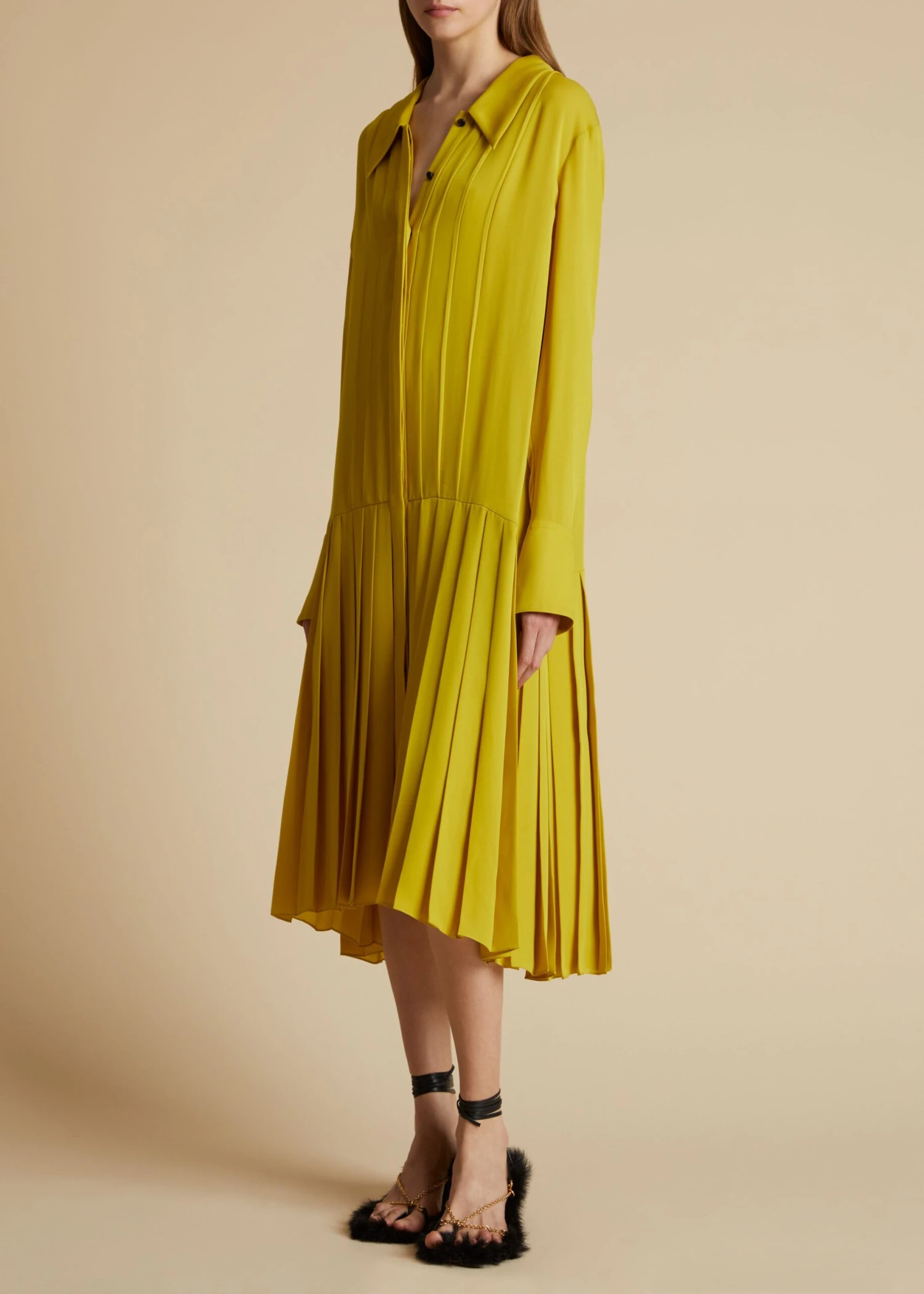 The Helli Dress In Chartreuse 1 The Helli Dress In Chartreuse