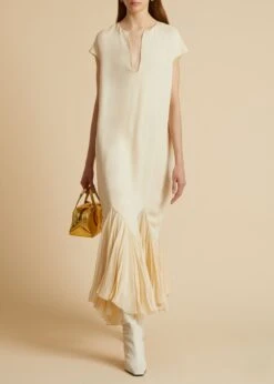 The Hobbs Dress In Bone