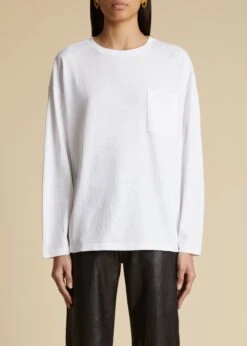 The Imogen Long-Sleeved T-Shirt In White