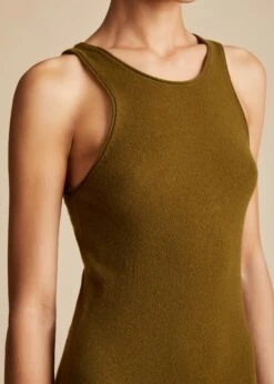 The Jaime Dress In Avocado -Fashion Girl Sales Shop JAIME AVOCADO 0041