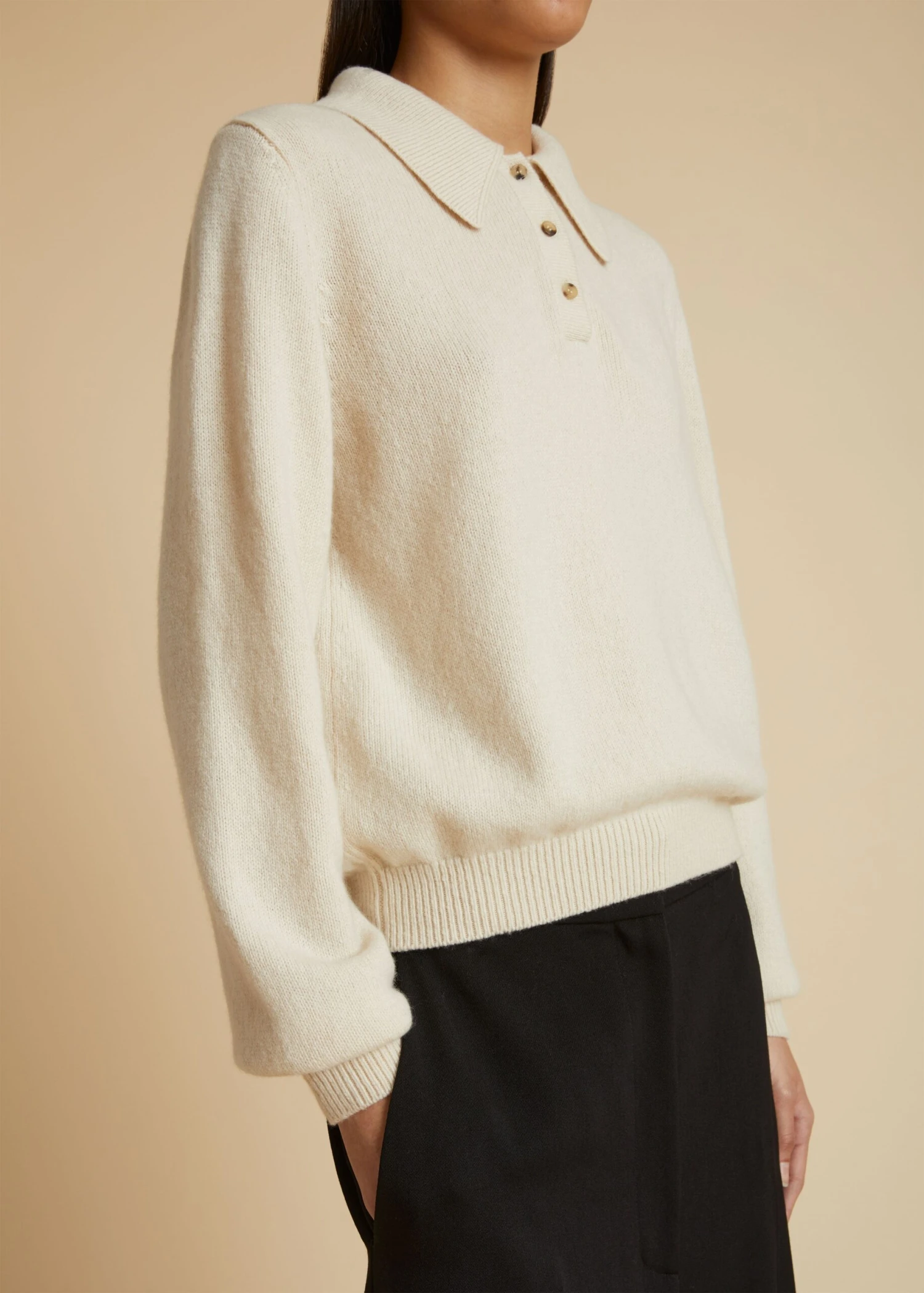 The Joey Sweater In Magnolia 4 The Joey Sweater In Magnolia - Image 4