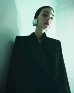 The Malek Blazer In Black -Fashion Girl Sales Shop KHAITEPF23HANNATVEITE 11aDETAIL