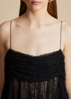 The Lally Dress In Black Lace 11 The Lally Dress In Black Lace -Fashion Girl Sales Shop LALLY BLACK LACE 0088