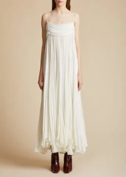 The Lally Dress In Cream -Fashion Girl Sales Shop LALLY CREAM 0033