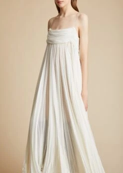 The Lally Dress In Cream -Fashion Girl Sales Shop LALLY CREAM 0038