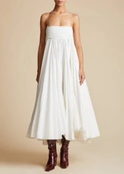 The Lally Dress In White
