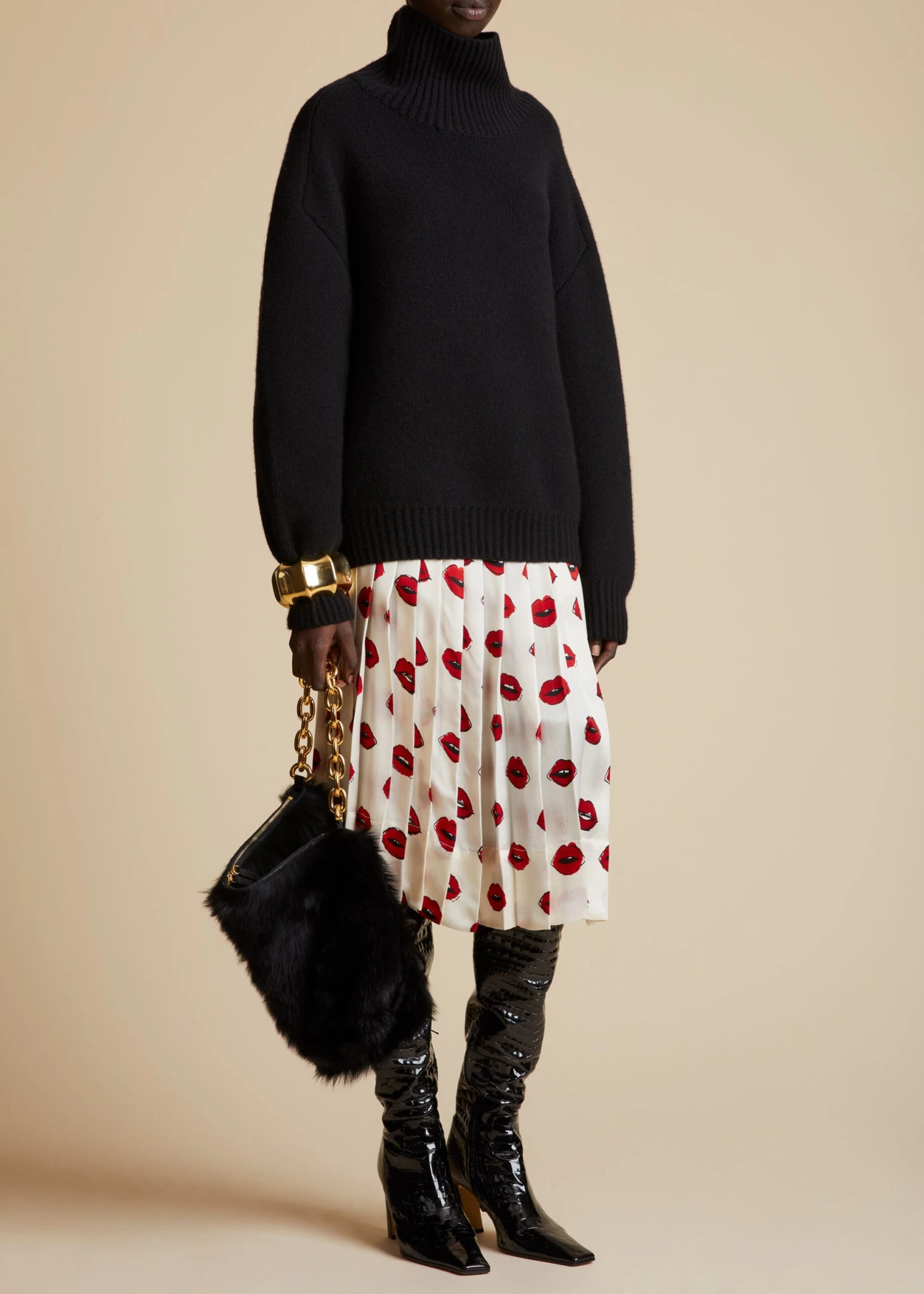 The Landen Sweater In Black 2 The Landen Sweater In Black - Image 2