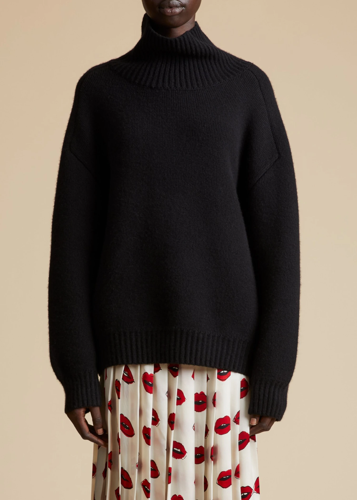 The Landen Sweater In Black 1 The Landen Sweater In Black