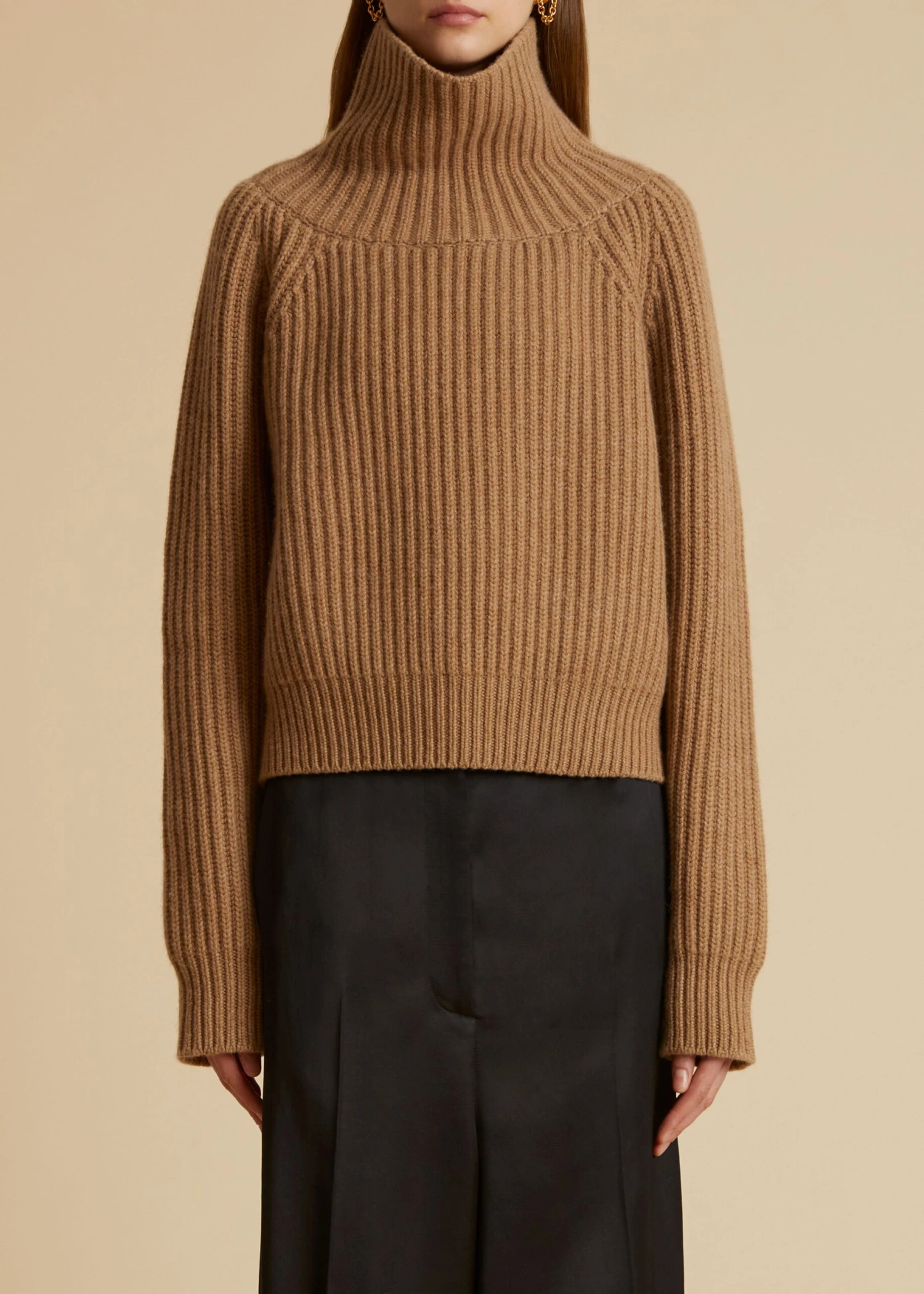 The Lanzino Sweater In Camel 1 The Lanzino Sweater In Camel