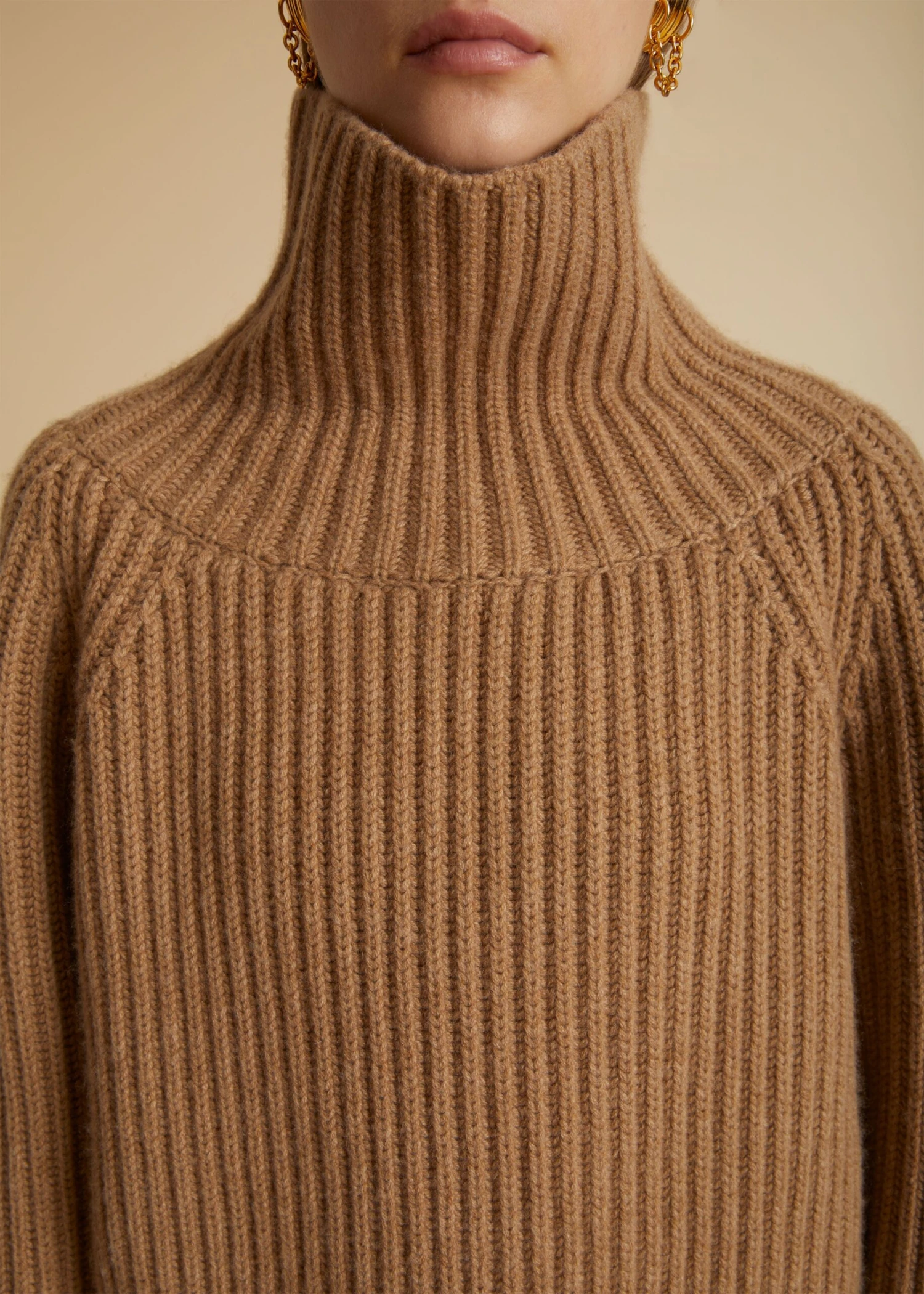 The Lanzino Sweater In Camel 4 The Lanzino Sweater In Camel - Image 4