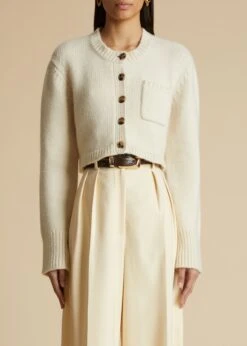 The Lavan Cardigan In Ivory