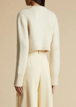 The Lavan Cardigan In Ivory -Fashion Girl Sales Shop LAVAN IVORY 0033