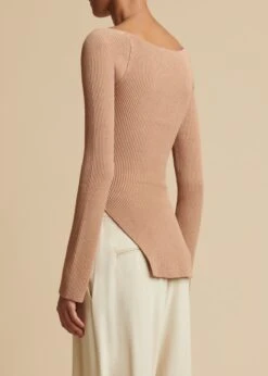 The Maddy Top In Almond -Fashion Girl Sales Shop MADDY ALMOND 0003