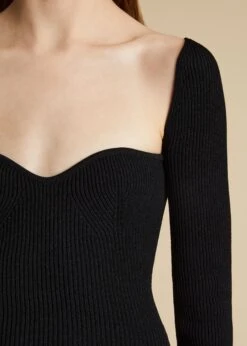 The Maddy Top In Black -Fashion Girl Sales Shop MADDY BLACK 0020