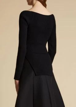 The Maddy Top In Black -Fashion Girl Sales Shop MADDY BLACK 0056