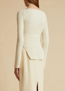 The Maddy Top In Ivory -Fashion Girl Sales Shop MADDY IVORY 0014