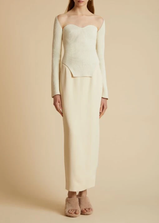 The Maddy Top In Ivory -Fashion Girl Sales Shop MADDY IVORY 0030