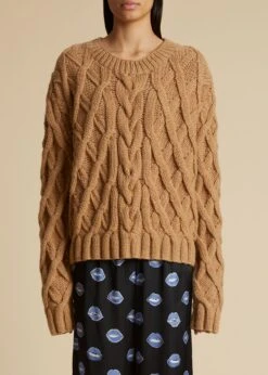 The Mae Sweater In Camel