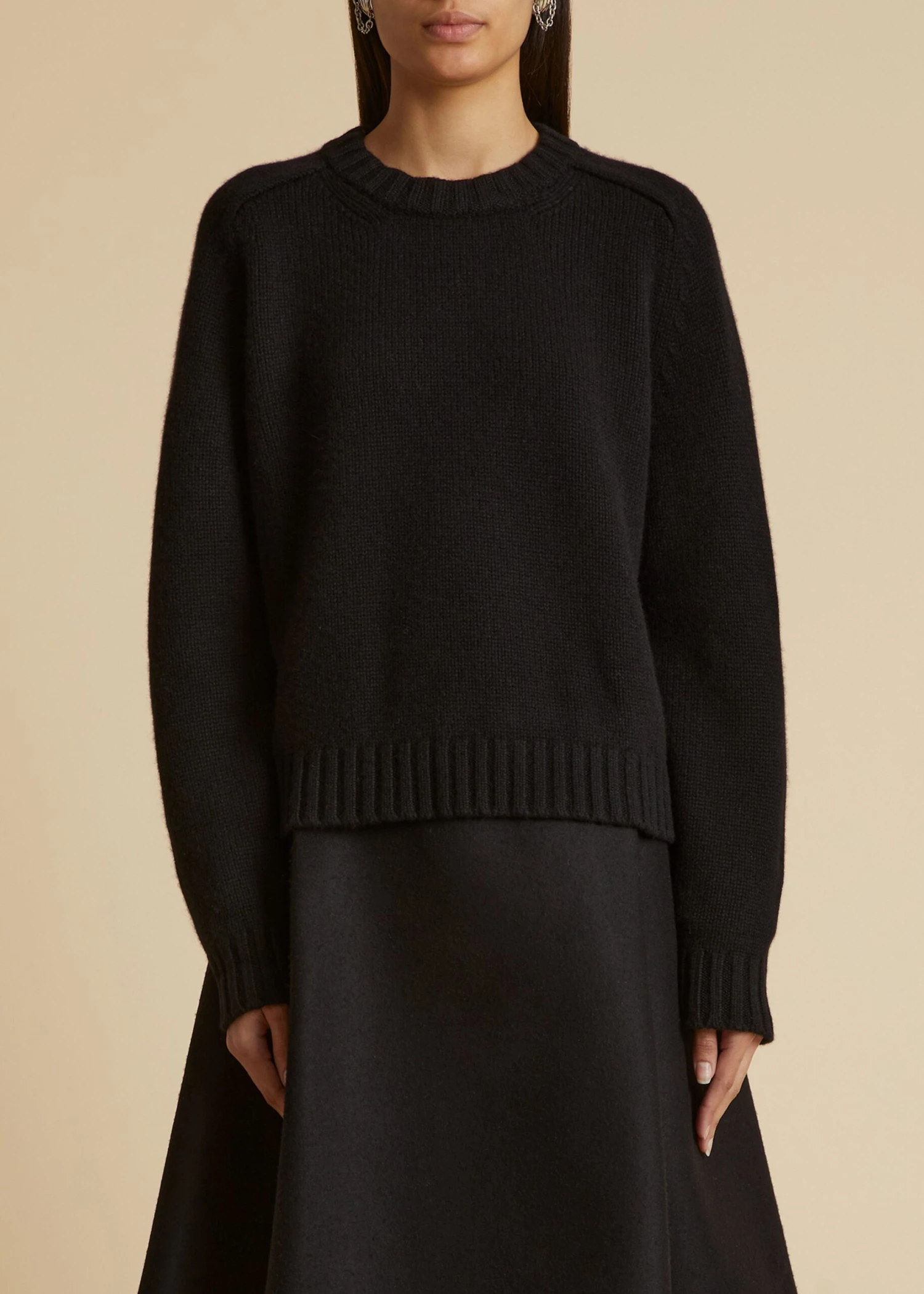 The Mae Sweater In Black 1 The Mae Sweater In Black
