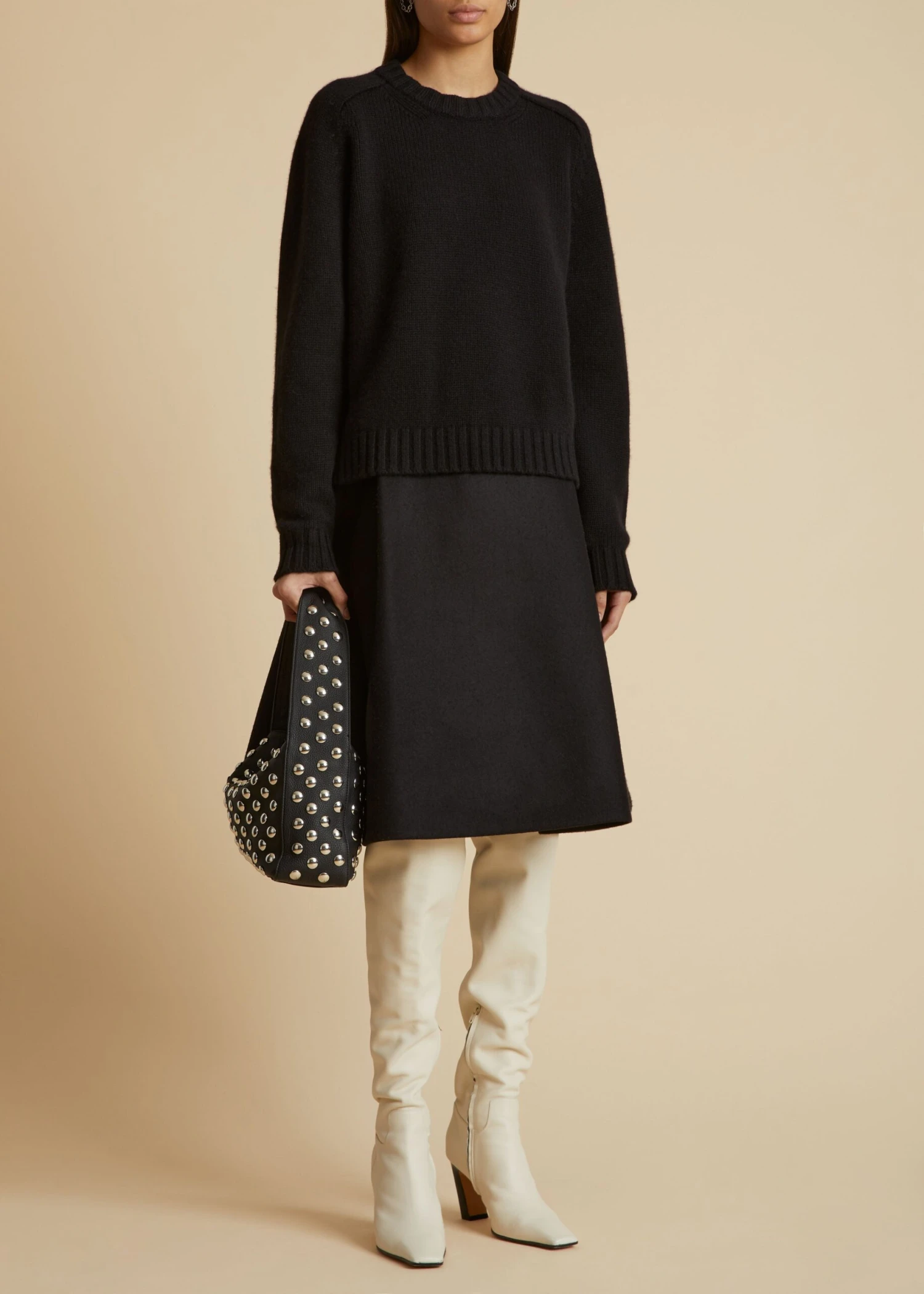 The Mae Sweater In Black 2 The Mae Sweater In Black - Image 2