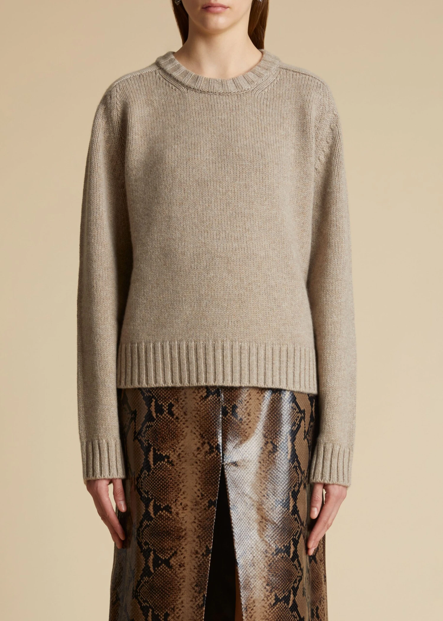 The Mae Sweater In Light Clay 1 The Mae Sweater In Light Clay