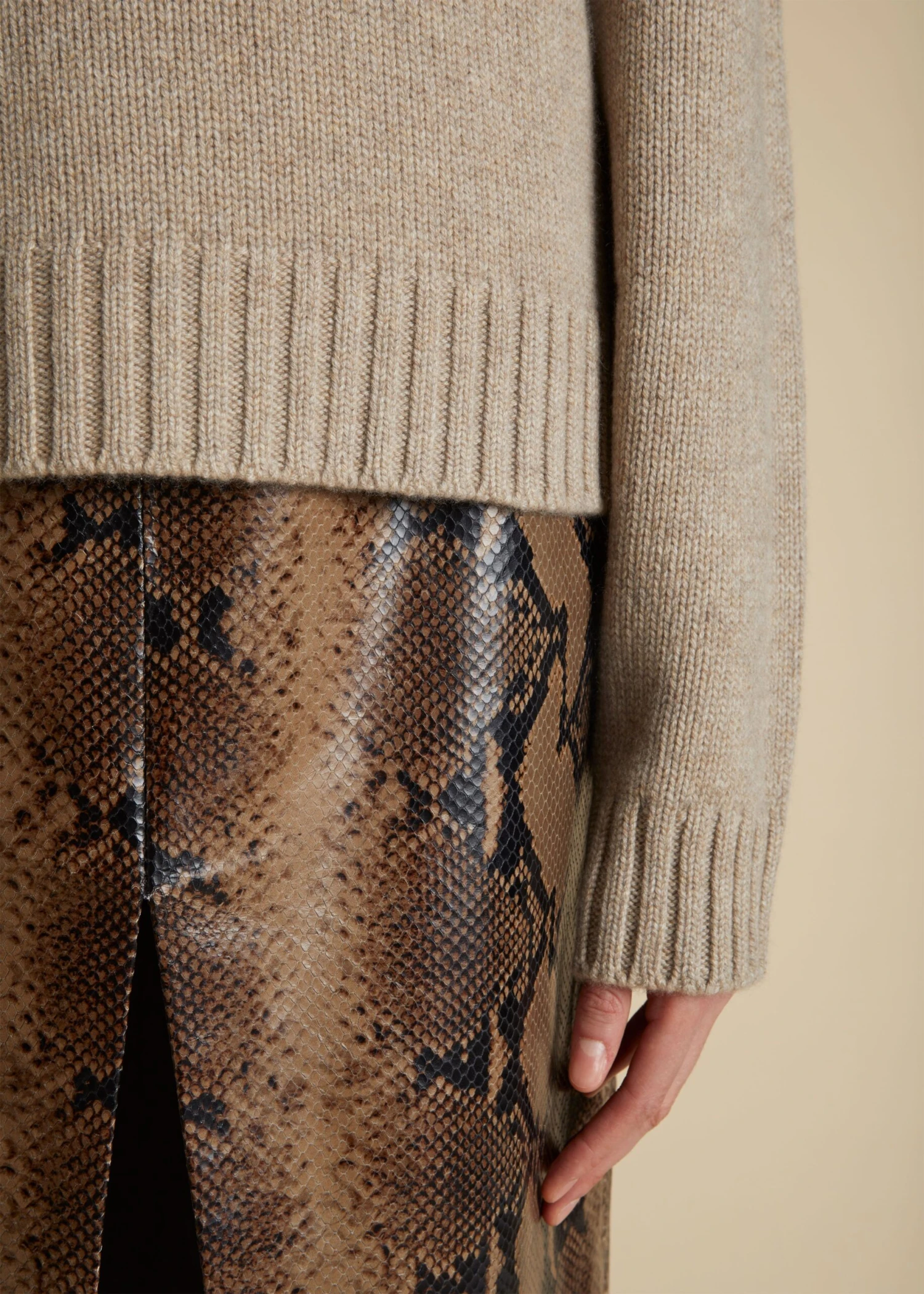 The Mae Sweater In Light Clay 5 The Mae Sweater In Light Clay - Image 5